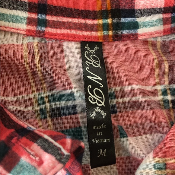 R n B plaid button up - Picture 2 of 9